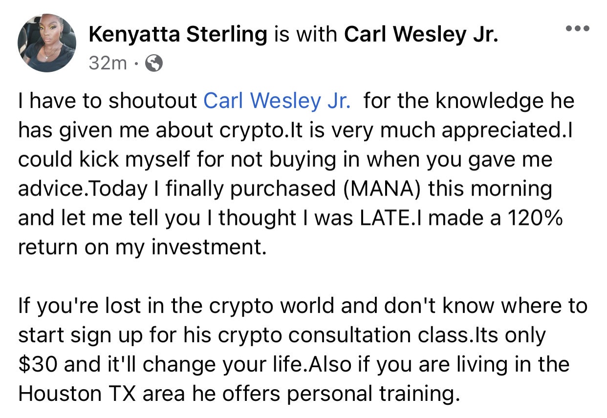 Crypto - Carl Wesley The Brand