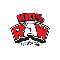 100 % raw powerlifting logo